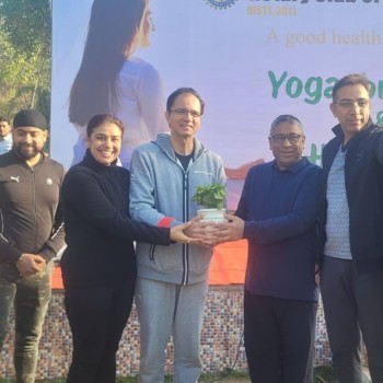 Rotary Club of Rohtak Harmony organized a yoga camp