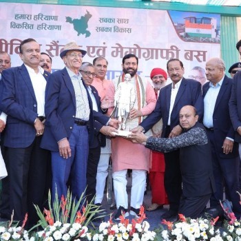 CM Shri Nayab Singh Saini inaugurated LPS Bossard's Machining Centre and Mammography Bus for women.